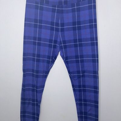 Medium Style & Co Blue Plaid Leggings Pants